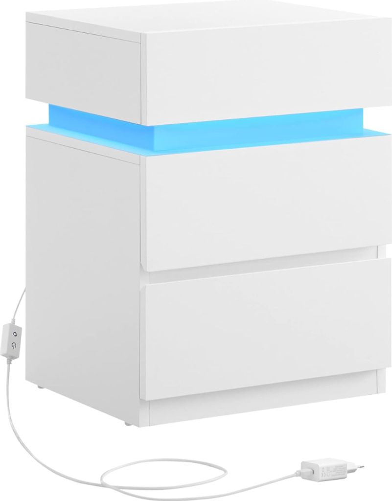 VASAGLE Comodino moderno con illuminazione a LED 35x40x55 Immagine del prodotto 