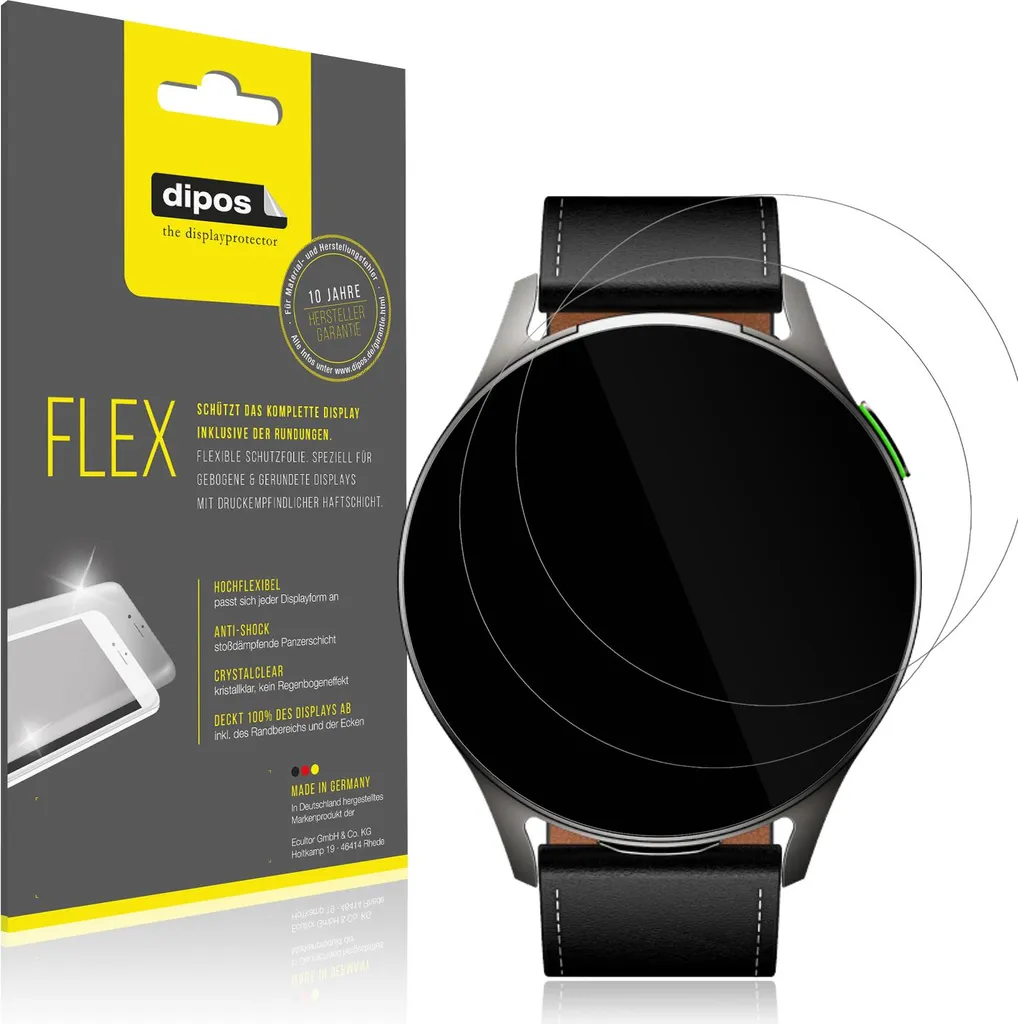 2x Pellicola protettiva per Infinix XWatch Pods, rivestimento al 100%, Protezione dipos Flex