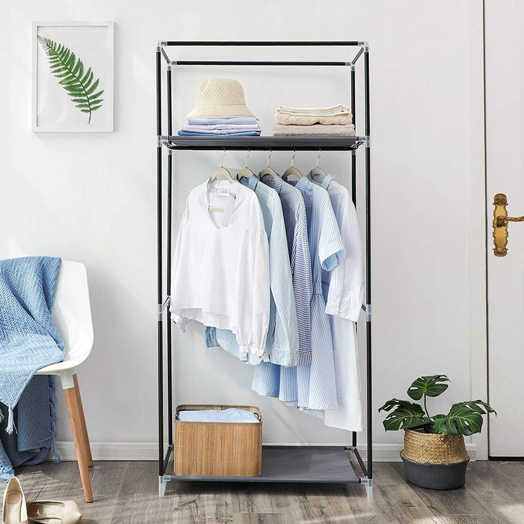SONGMICS Kleiderschrank Stoffschrank mit Kleiderstange Produktbild 3