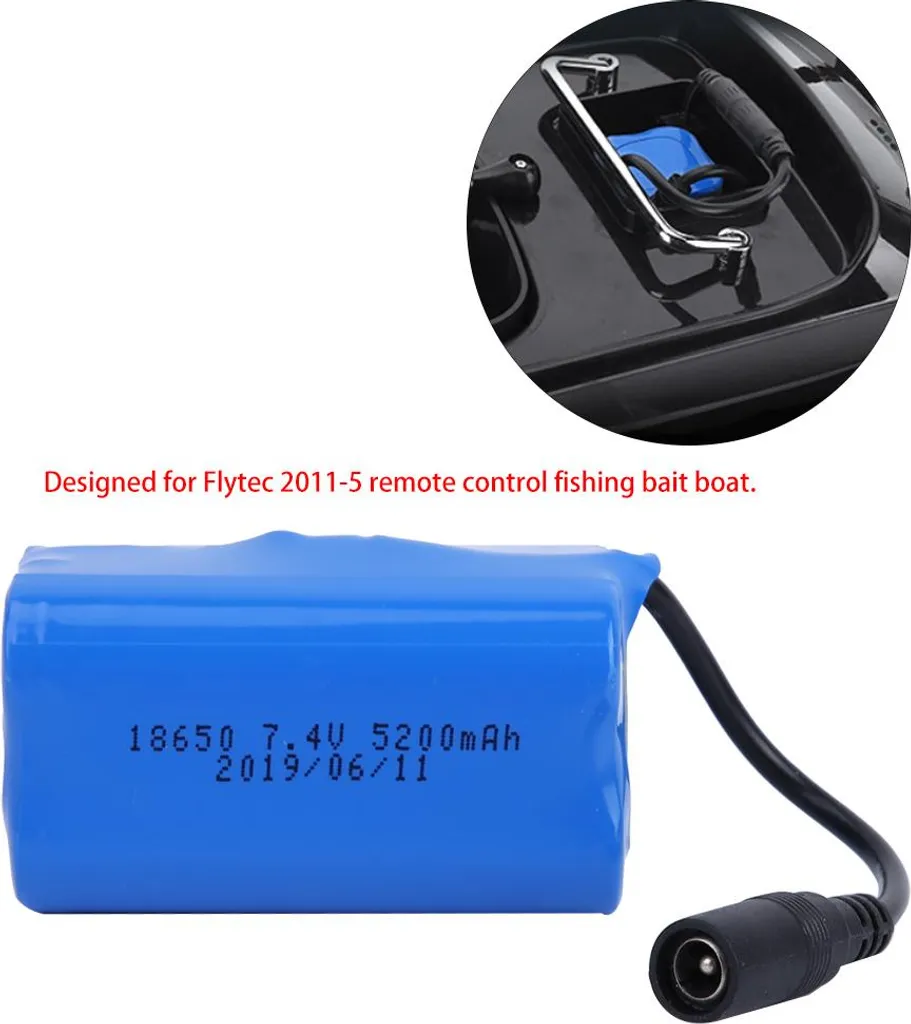 Batterie bateau RC Flytec 2011-5 mise à niveau 12000mAh longue durée