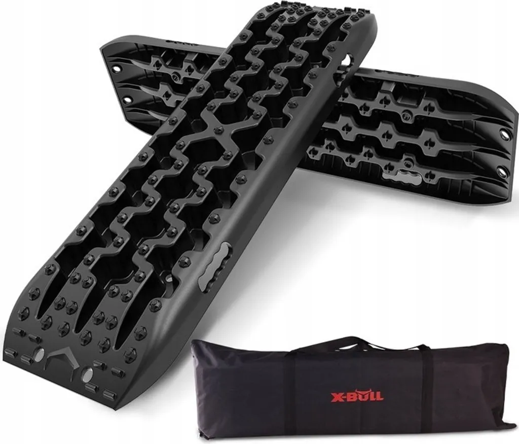 Plaques de Traction Offroad 10T Noir Renforcé 106cm avec Sac de Transport