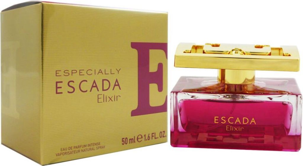 A perfume bottle and its box are displayed side-by-side against a white background.