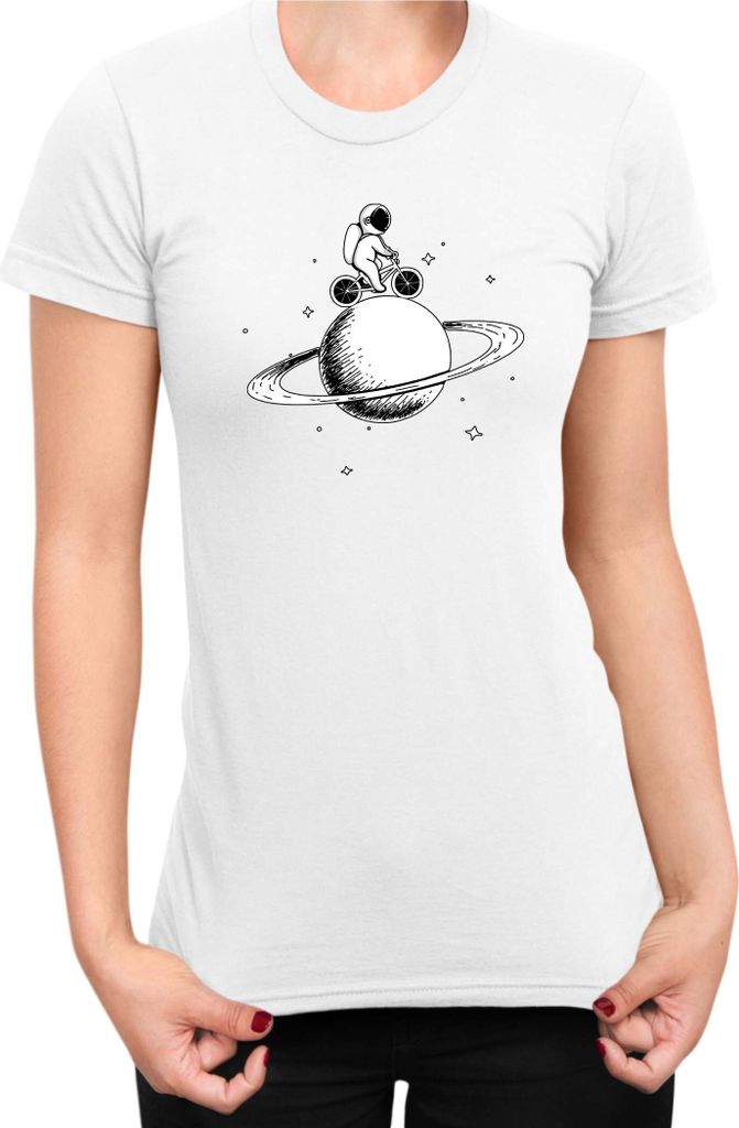 Damen T-Shirt Nasa Space Theme Nasa 001, Lady S / Weiß