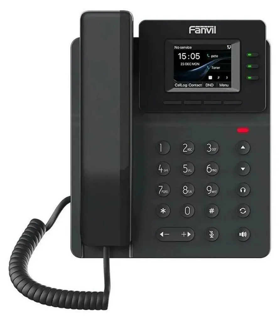 Téléphone VoIP Fanvil V60p Design Transparent avec Audio HD et Écran LCD