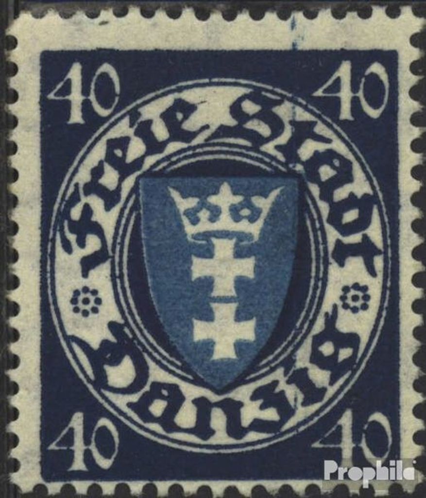 Briefmarken Danzig 1924 Mi 199x a postfrisch Wappen