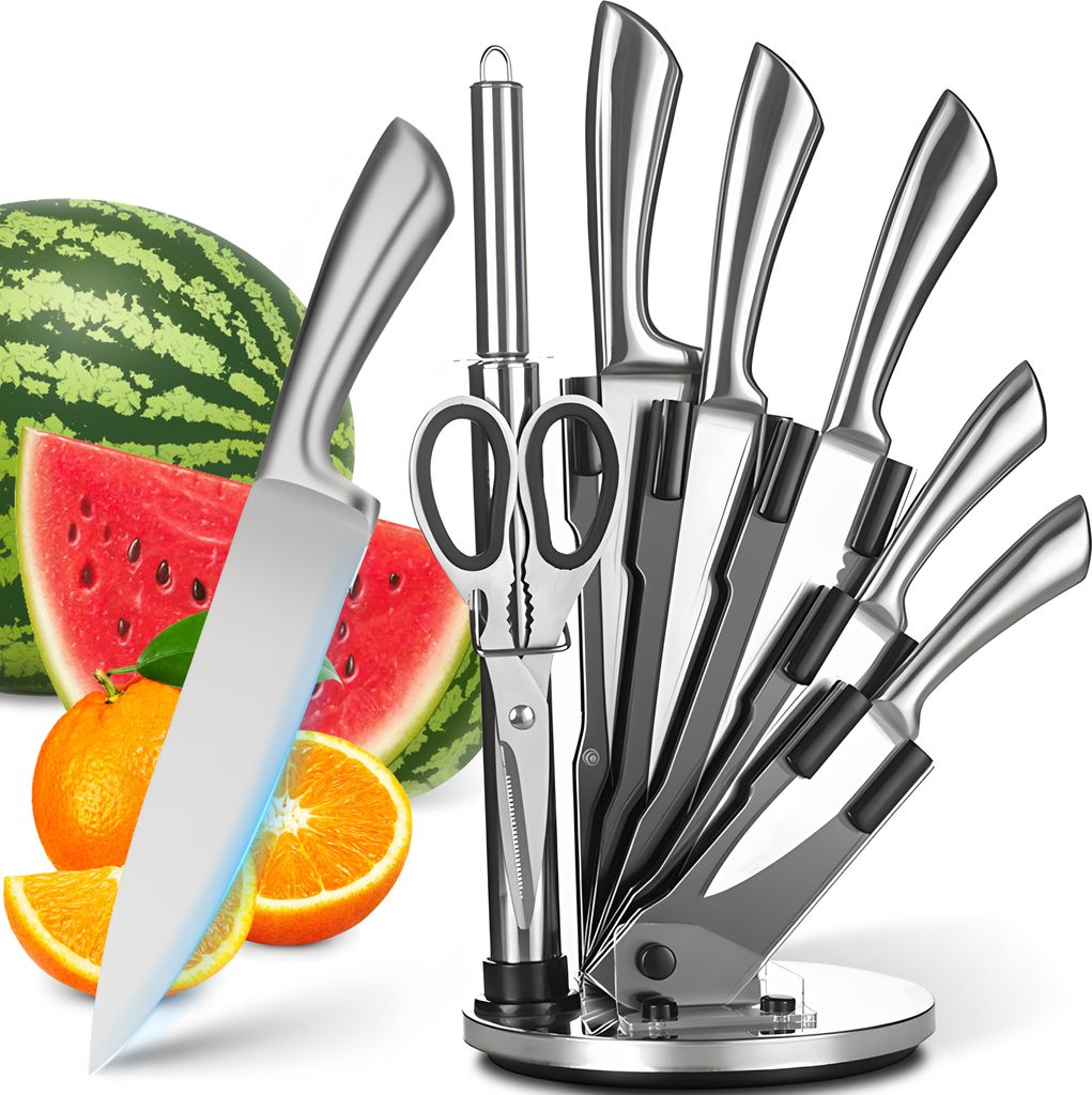 Messerblock mit Kochmesser Set Küchen Zubehör Messerset Produktbild 
