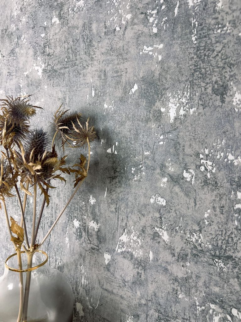 NEWROOM Tapete Kehda Dark Grey Grau Vliestapete - Modern Produktbild 