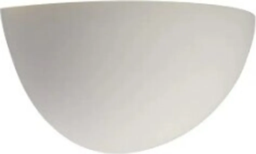 Applique Plâtre Blanc GL 101 E14 Peignable Style Moderne Demi-Rond - 10