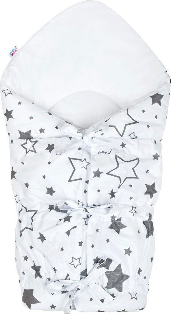 New Baby Classic Tragetuch zum Schnüren - Sterne grau