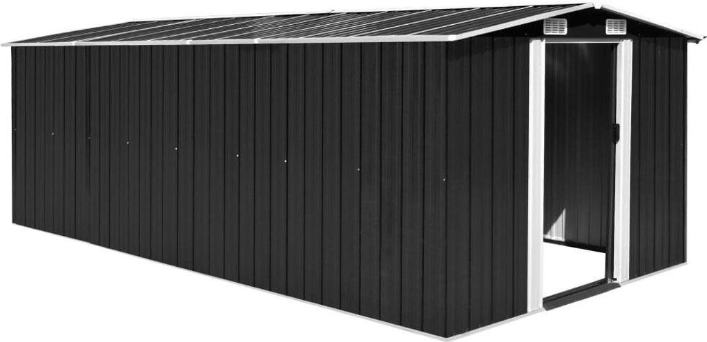 vidaXL Capanno per attrezzi 257x489x181 cm metallo Immagine del prodotto 