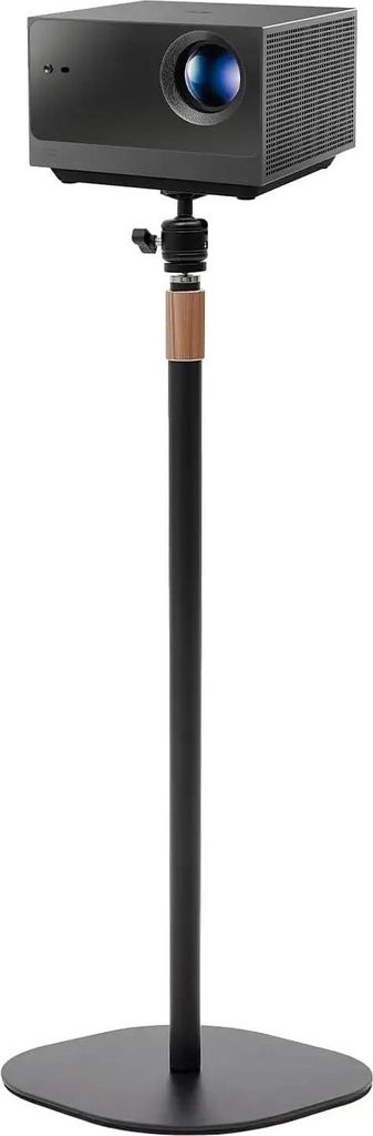 Beamer & Projektor Stativ - Dreibein Bodenstativ - Höhe 65–120 cm - 360° schwenkbar - Universelles 0,635 cm Gewinde - Schwarz