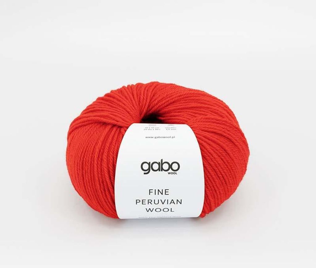 Peruanisches Highland-Wolle Gabo, 100% Scharlachrot, weich & langlebig