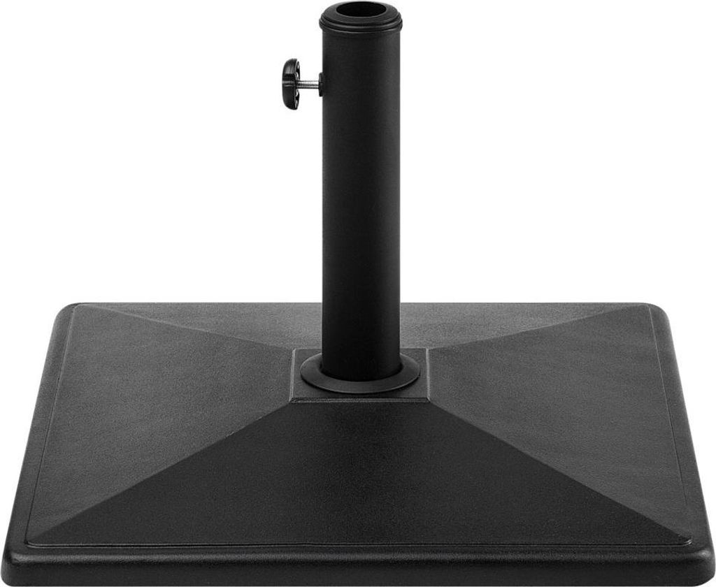 BELIANI Sonnenschirmständer Schwarz Beton 50 x 50 cm Produktbild 