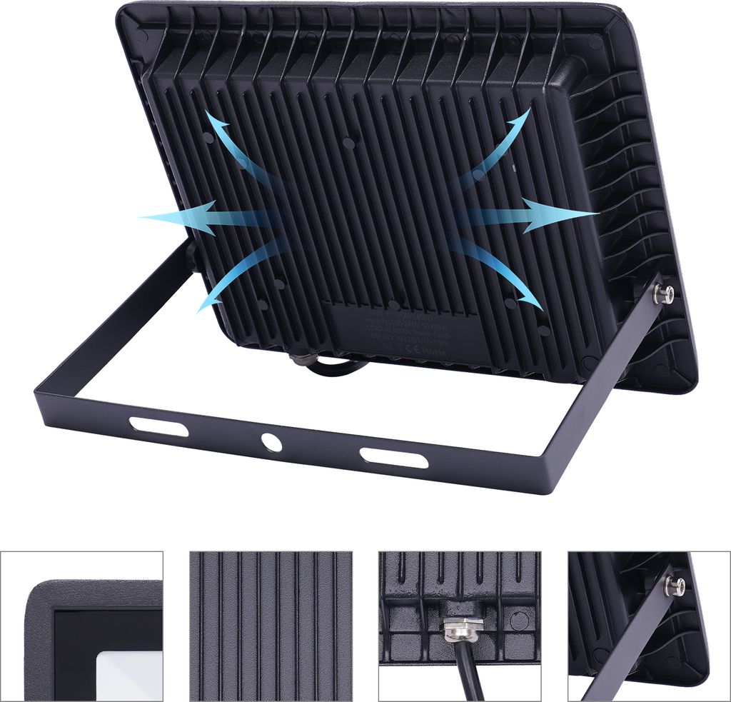 2x 100W LED Flutlicht Strahler Superheller Außen 8000LM Produktbild 9