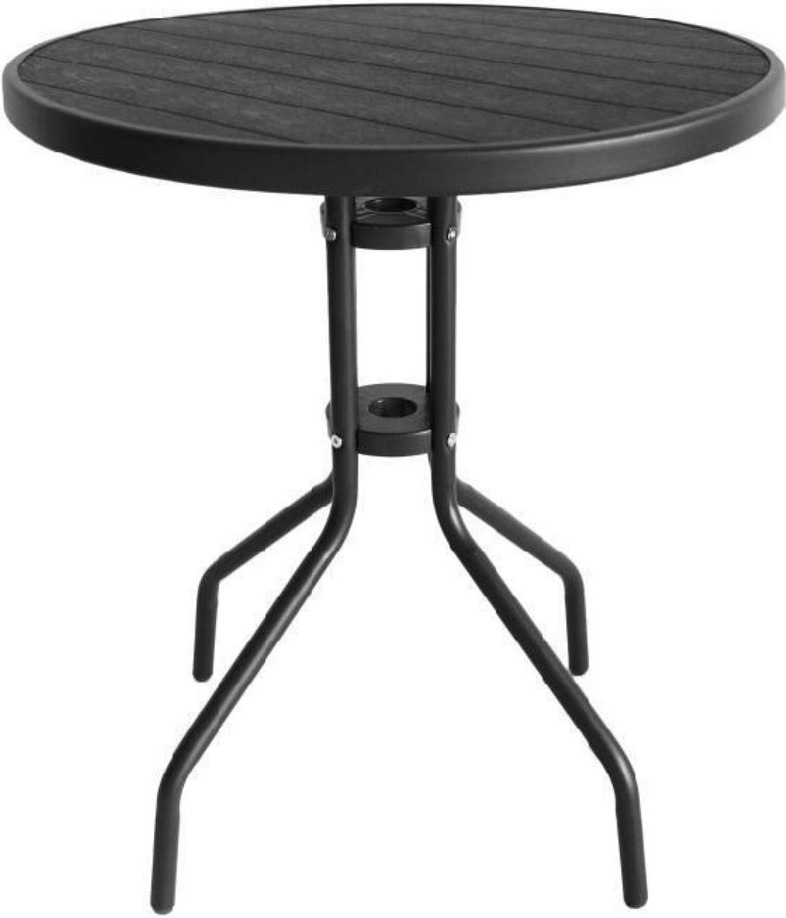 Bistrotisch Gartentisch rund 60cm anthrazit 2722
