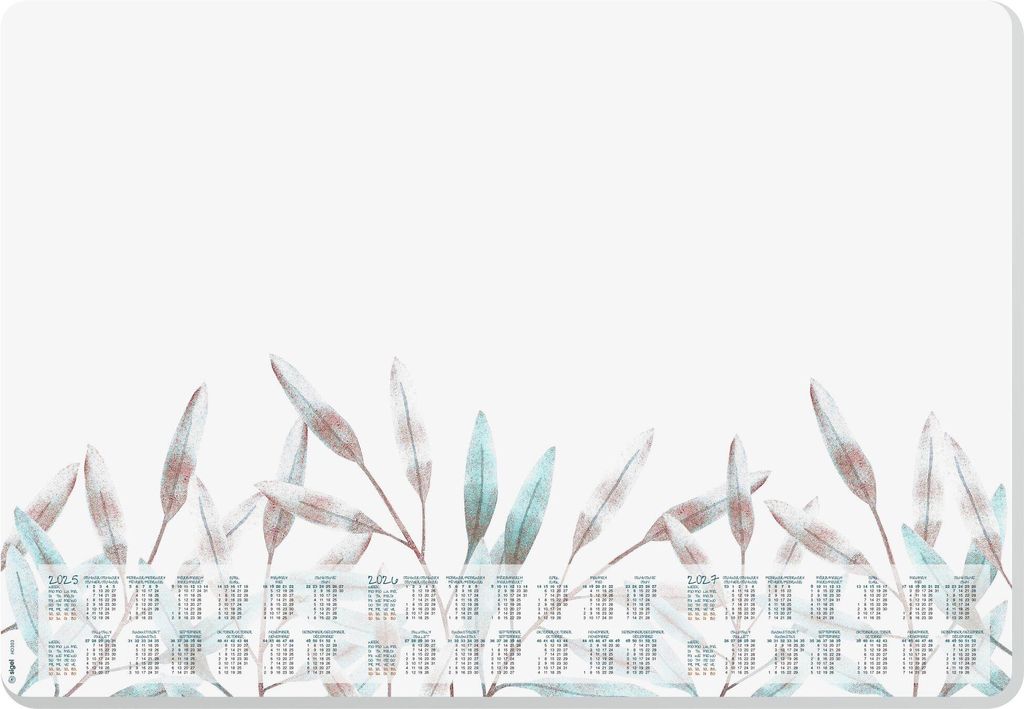 sigel Papier-Schreibunterlage "Frosted Leaves" 595 x 410 mm 30 Blatt