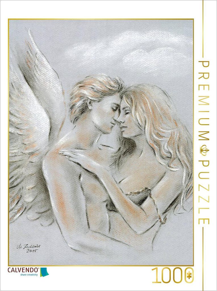 CALVENDO Puzzle Traumhafter Engel auf Erden | 1000 Teile Lege-Größe 64x48cm Foto-Puzzle für glückliche Stunden