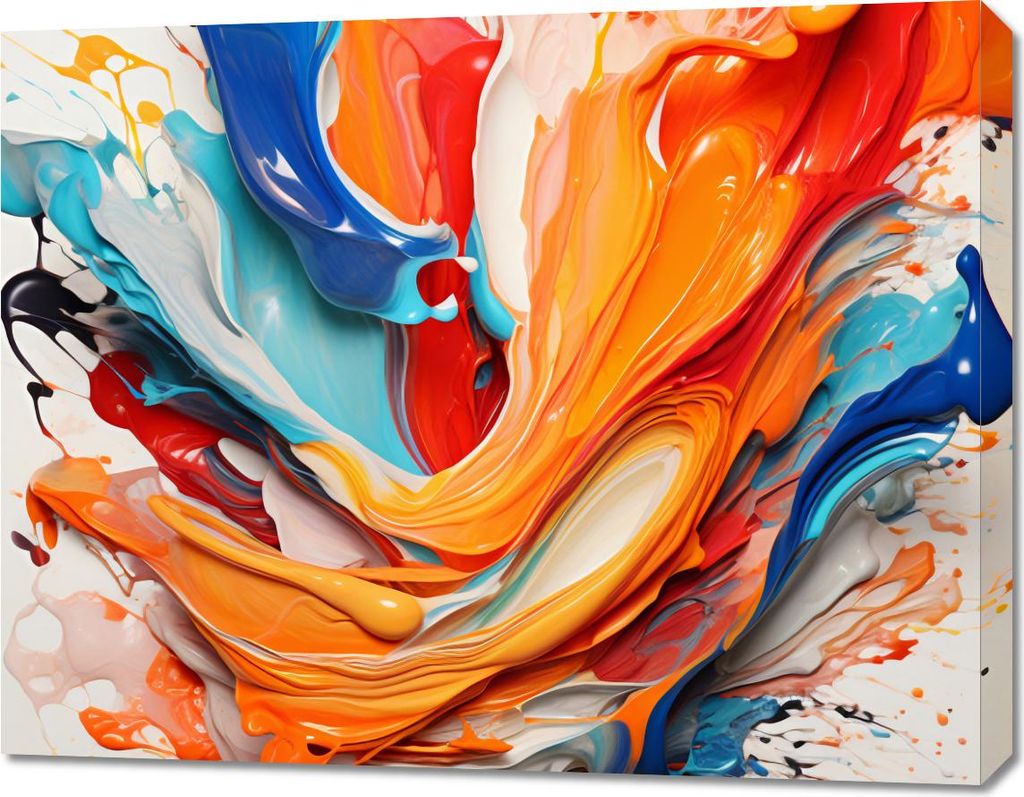 Bild 90x70cm Tanzende Wellen