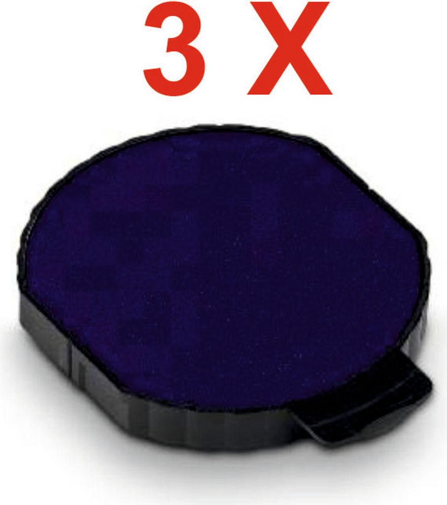 3 X Trodat Ersatzkissen 6/15 für Professional 5215 – Stempelfarbe blauFür 5215, 5415,54045