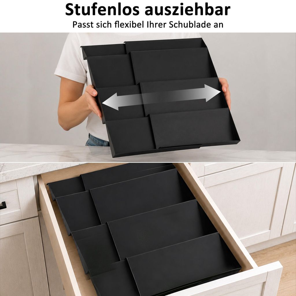 Gewürzregal Schublade, 2 Tlg Verstellbar gewürz organizer