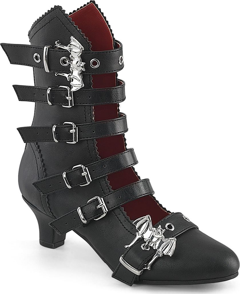 FLORA-1035 Damen Pumps von DemoniaCult, Schwarz EU 40, US 10