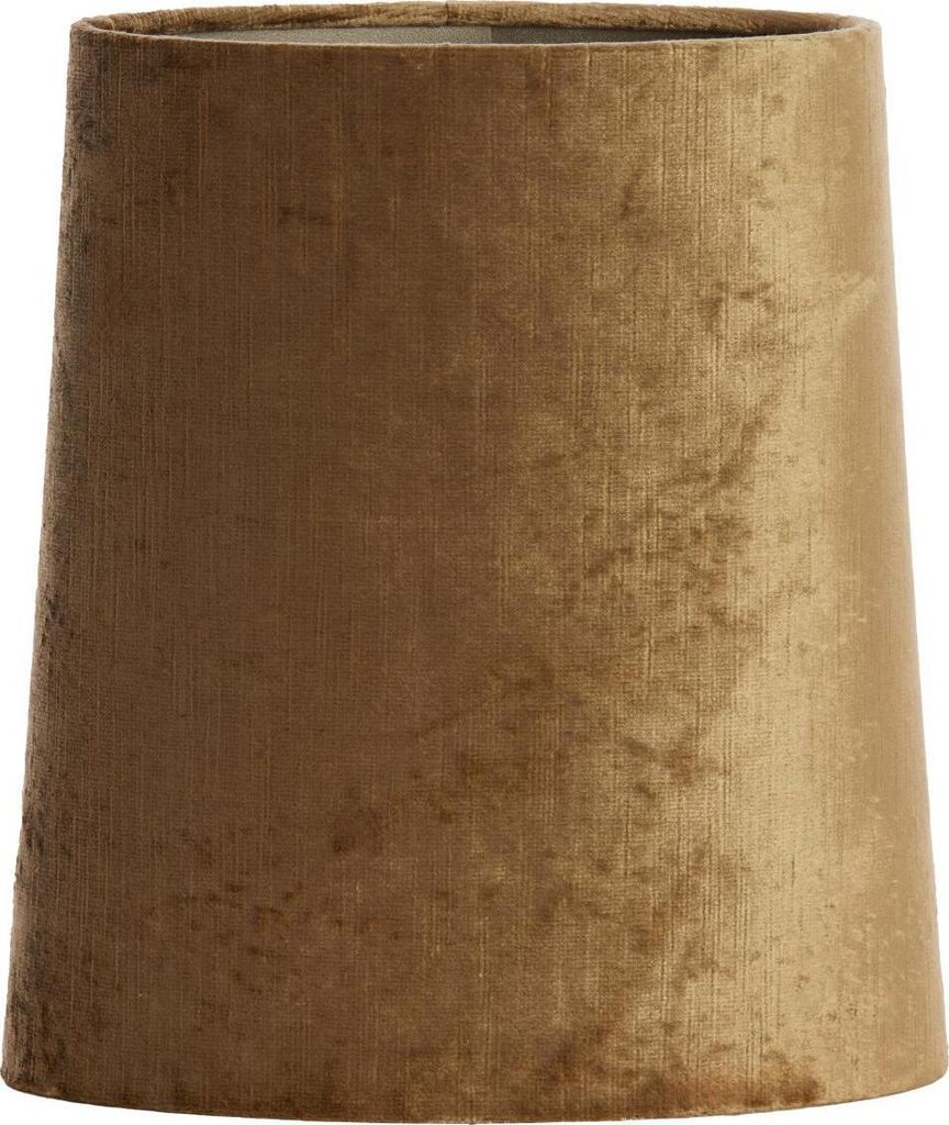 Light & Living - Trommel-Lampenschirm Gemstone - Bronze - 25x21x28cm - Stoffschirm für E27