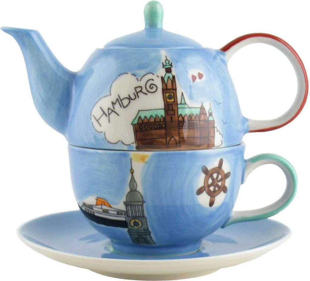 Mila Keramik Tee-Set Tea for One Hamburg