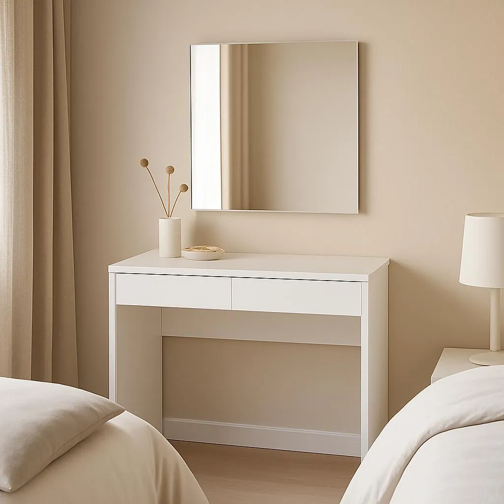 Bureau Vikko Blanc 100x59 - Gagnez de la place avec style et confort