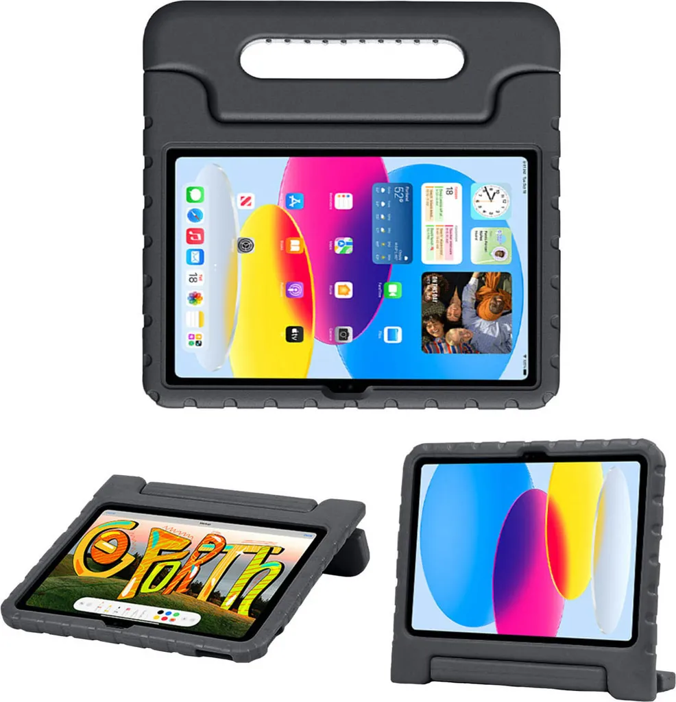custodia per iPad 10 2022 10,9 pollici, iPad 11 2025 11 pollici: imoshion Back Cover con maniglia di sicurezza per bambini