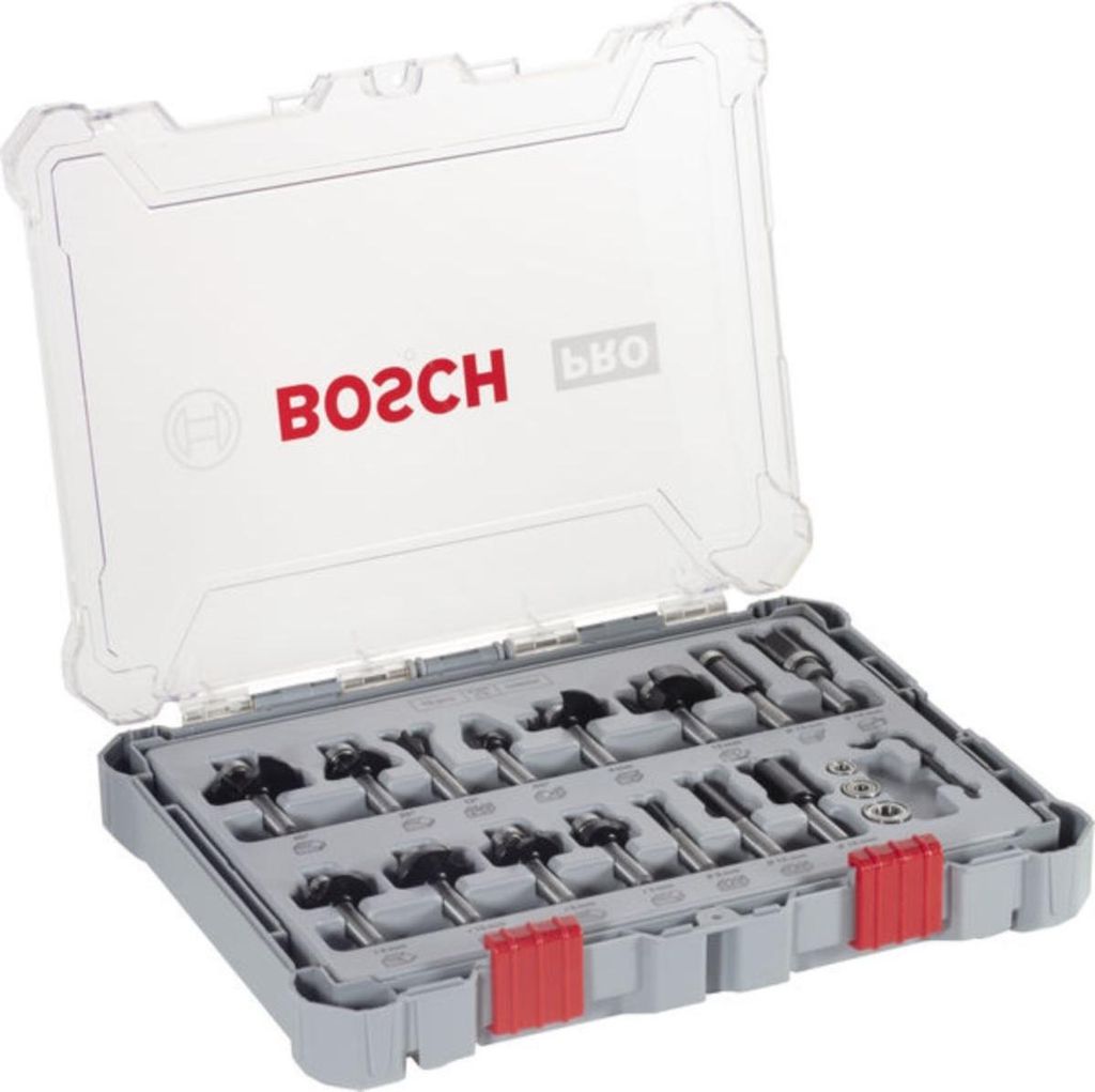 BOSCH Mixed Set 15-częściowy zestaw frezów Zdjęcie produktu 