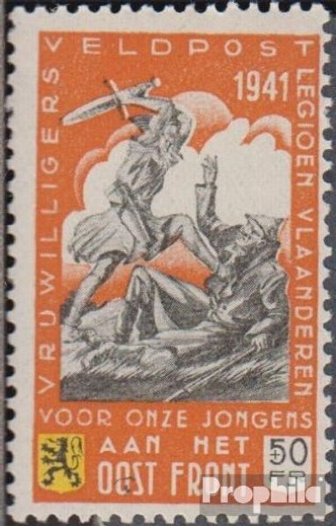Briefmarken Flämische Legion 1941 Mi III postfrisch Produktbild 