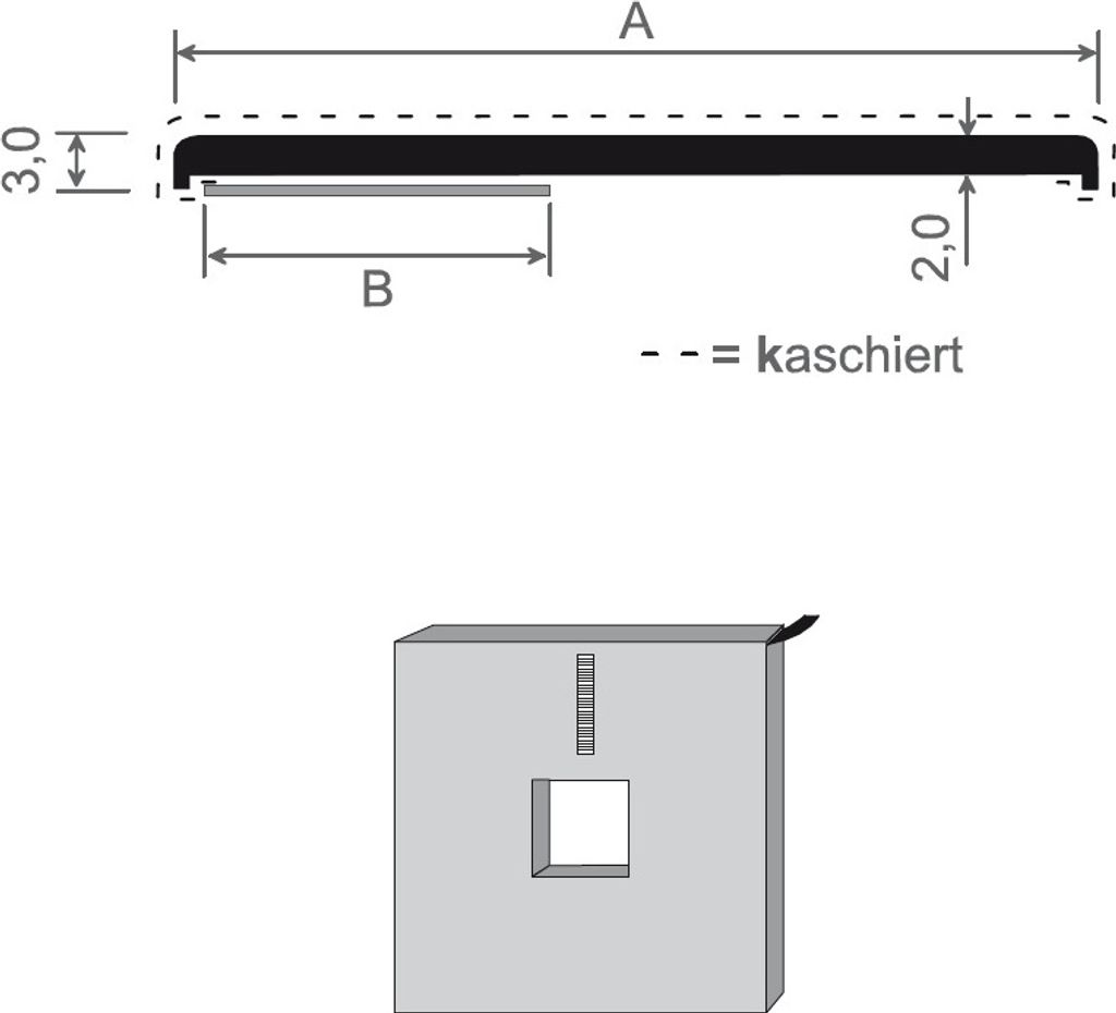 Flachleiste Kunststoff weiß selbstklebend 150m Rolle Breite 50 mm