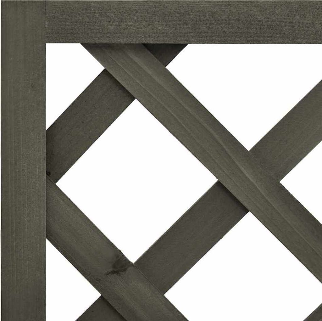 vidaXL Garten-Spalier mit Blumenkasten Grau 50x25x90 cm Produktbild 4