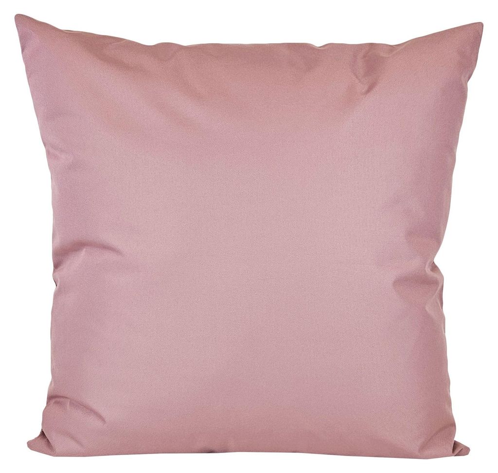 JACK 45x45cm Outdoor Lounge Kissen Dekokissen inkl. XXL-Füllung Wasserabweisend Sitzkissen Garten Stuhl Lotus Effekt, Farbe:Altrosa
