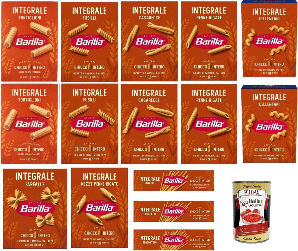 Barilla Integrale Sortenmix – 15 × 500 g Produktbild 