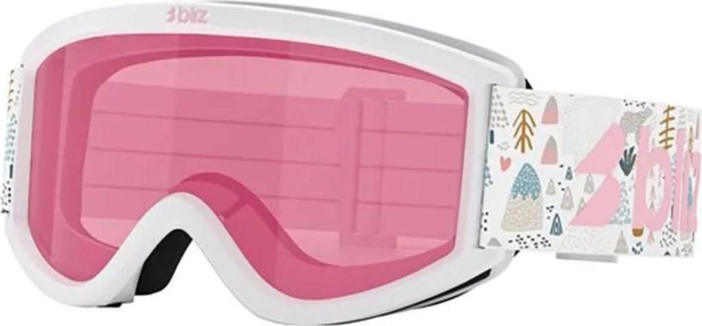 Bliz Pixie Skibrille Weiß Pink/CAT1 Weiß Pink/CAT1