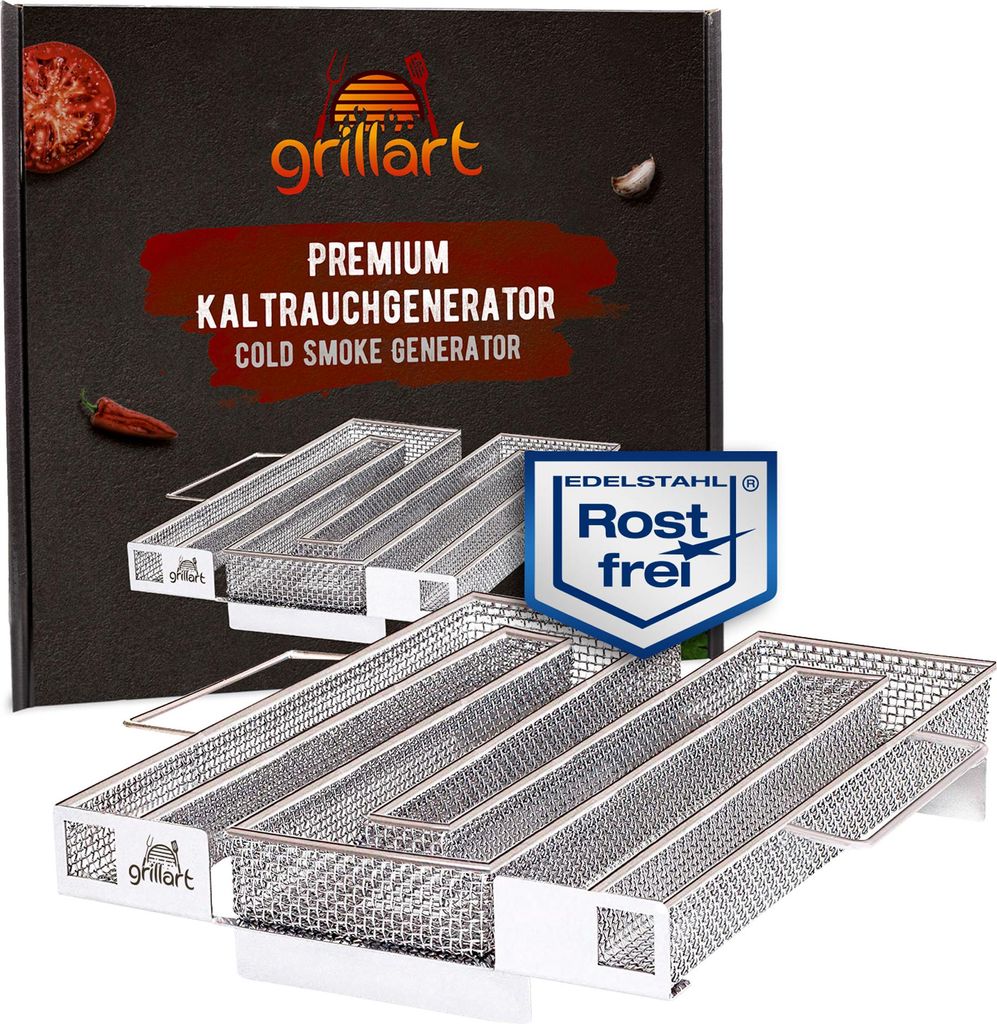 Premium Kaltrauchgenerator Edelstahl, rostfrei, langlebig, Produktbild 