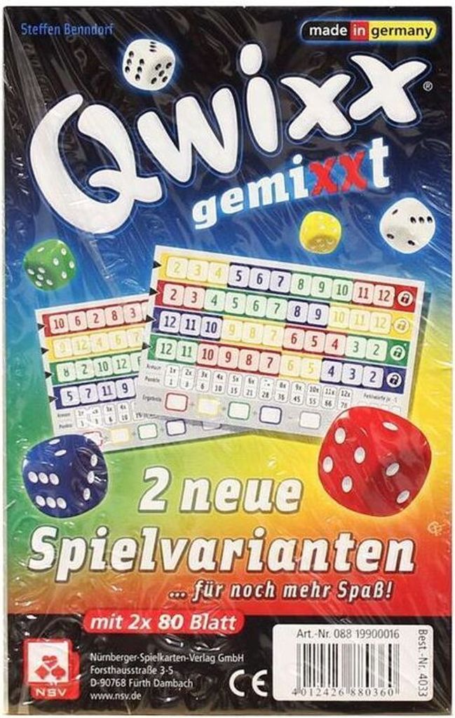 Qwixx gemiXXT - Set di 2 blocchi aggiuntivi Immagine del prodotto 