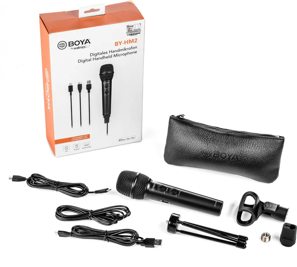 Walimex pro Boya HM2 Microphone à main numérique USB pour smartphone - 9