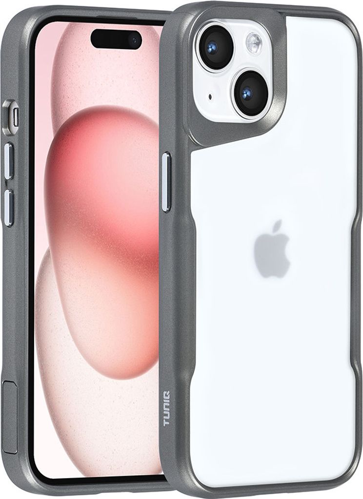 TUNIQ iPhone 15 Back cover case - Silicone - Grey