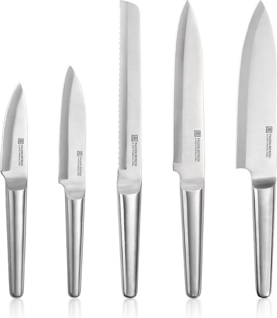 Set Coltelli da Cucina Paudin | Eleganza Inox e Taglio Giapponese