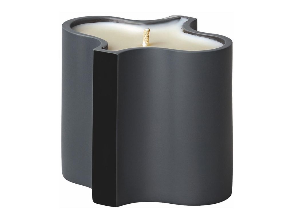 Rosenthal Ripple Duftkerze schwarz 8,4cm 1tlg