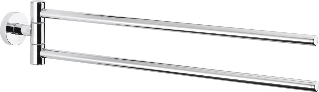 Primaster Handtuchhalter Edelstahl verchromt Classic Round 2-armig