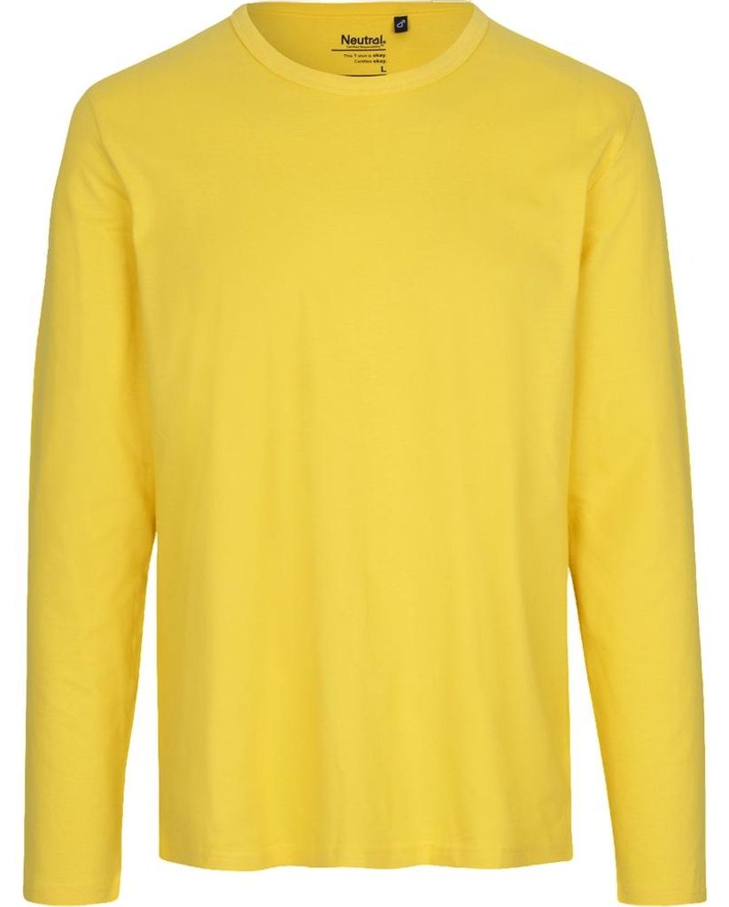 Neutral - T-Shirt für Herren Langärmlig LT4429 (XL) (Gelb)