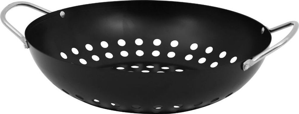 Orange85 Grillpfanne Wok Grill Schwarz 28 cm Metall