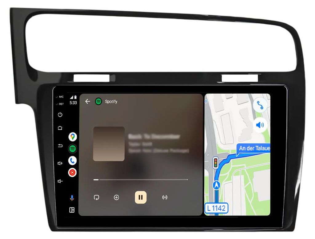 Autoradio Android Für VW Golf 7 VII MK7 2013-2017 Wireless CarPlay Android Auto WiFi GPS Navi RDS DSP DAB+ BT 10 Zoll 2+64GB