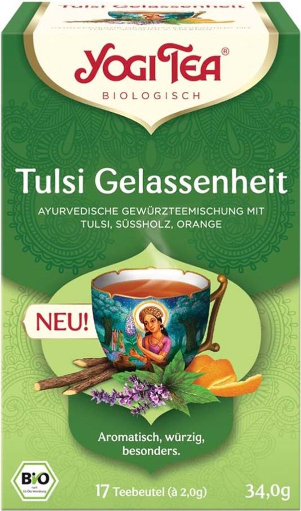 Yogi Tea Tulsi Gelassenheit | 17 Beutel | Kräutertee |  | Produktbild 