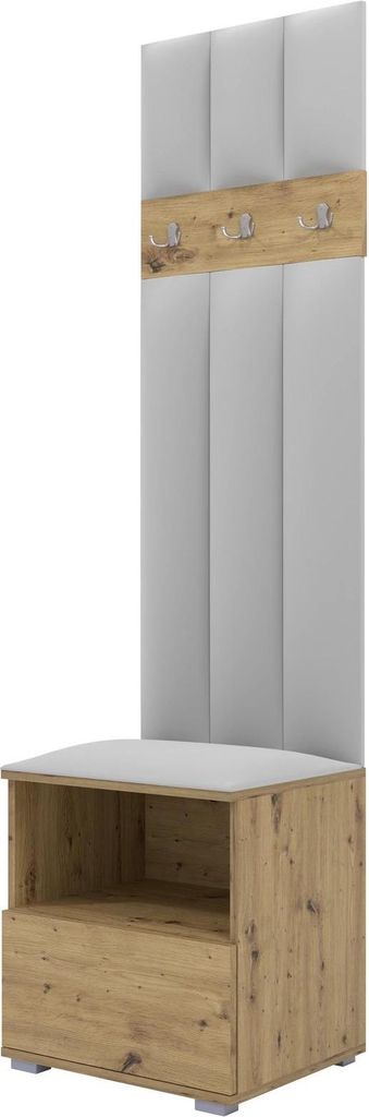 Garderoben-Set Nela IV LUX, gepolsterte Garderobe 50 cm mit Produktbild 