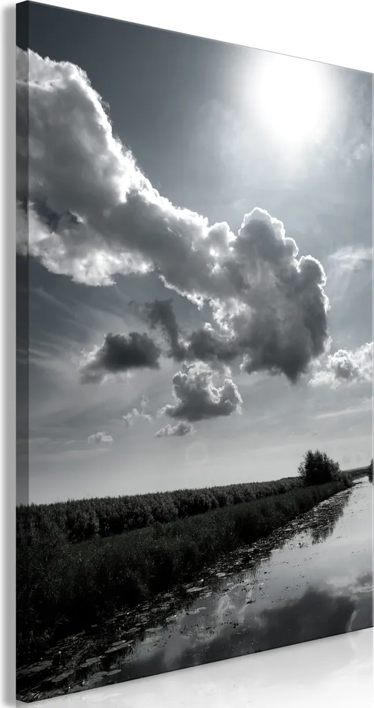 Quadro Zen Sole tra le Nuvole 40x60 - Atmosfera Relax Casa