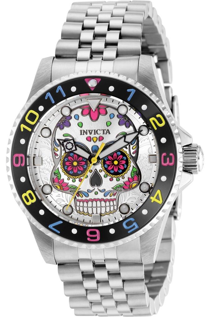 Invicta Pro Diver 36858 uhr - Wasserdicht - Analog - Quarzuhrwerk - Edelstahl mit silbernen zifferblat - 40mm